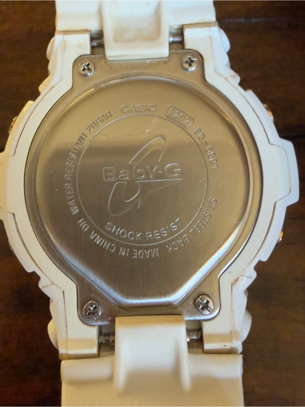 Casio Baby-G White Digital Watch Metallic Gold Face BG-6901